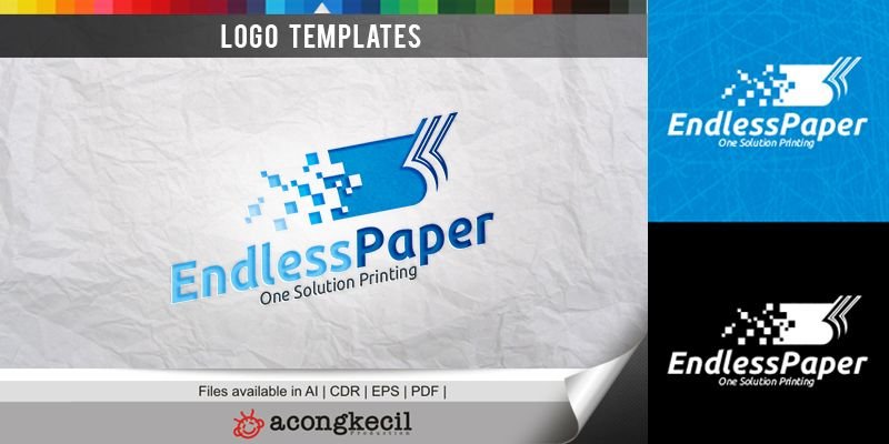 قالب شعار - Endless Paper
