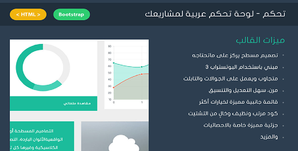 لوحة تحكم احترافية للمشاريع